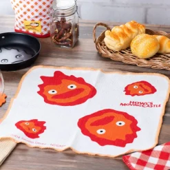 Maison Ghibli 2 pcs set Kitchen towel Calcifer - Howl's Moving Castle