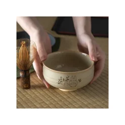 Maison Ghibli Akahada-yaki Matcha Tea Bowl & Whisk - My Neighbor Totoro