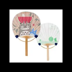 Maison Ghibli Bamboo Fan & Letter Set Totoro with Watermelon - My Neighbor Totoro
