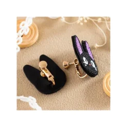 Maison Ghibli Earrings Embroidery serie Jiji - Kiki's Delivery Service
