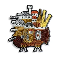 Maison Ghibli Embroidered Jewel Brooch Castle - Howl’s Moving Castle