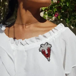 Maison Ghibli Embroidered Jewel Brooch Great Forest Spirit - Princess Mononoke