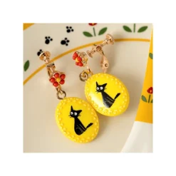 Maison Ghibli Fancy yellow earrings with clips Jiji - Kiki's Delivery Service