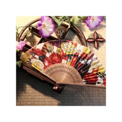 Maison Ghibli Folding Fan Unabara Flowers - Spirited Away