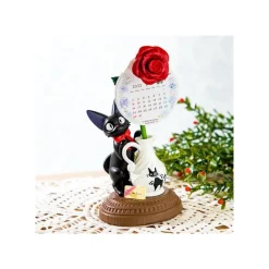 Maison Ghibli Jiji and rose calendar statue - Kiki's Delivery Service