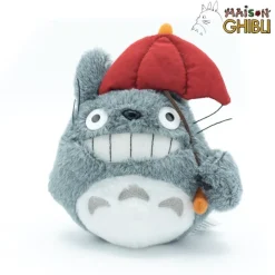 Maison Ghibli Plush Totoro With Red Umbrella - My Neighbor Totoro