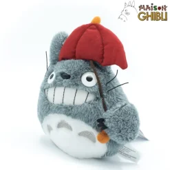 Maison Ghibli Plush Totoro With Red Umbrella - My Neighbor Totoro