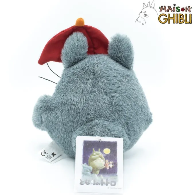 Maison Ghibli Plush Totoro With Red Umbrella - My Neighbor Totoro