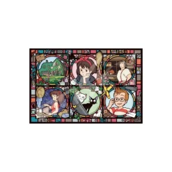 Maison Ghibli Puzzle Stained Glass 1000P Characters - Kiki’s Delivery Service