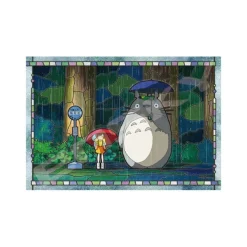 Maison Ghibli Stained glass Puzzle 300P Bus Stop - My Neighbor Totoro