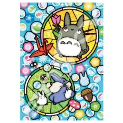 Maison Ghibli Stained glass Puzzle 208P Totoro's happiness - My Neighbor Totoro