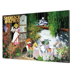Maison Ghibli Wood Panel 03 - Tea time - Sherlock Holmes