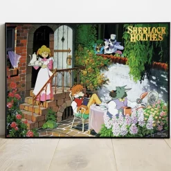Maison Ghibli Wood Panel 03 - Tea time - Sherlock Holmes
